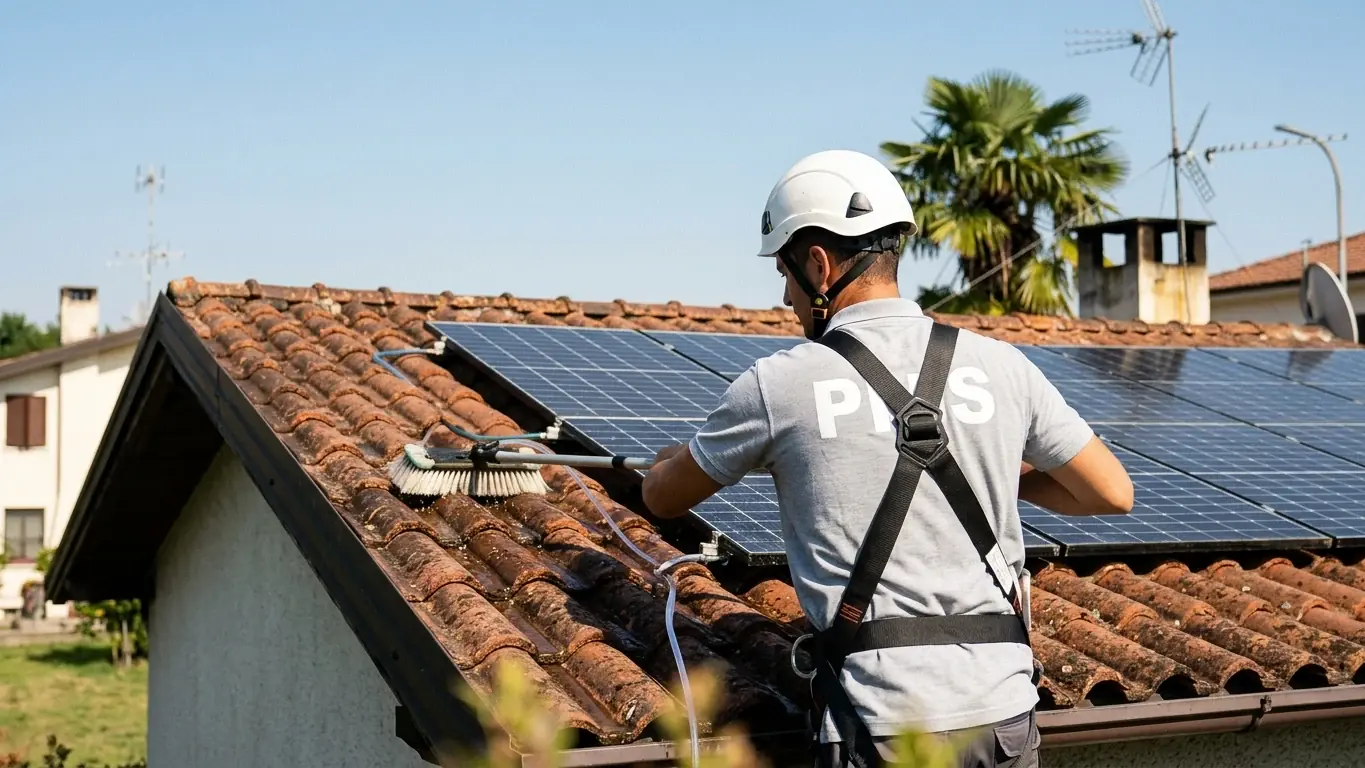 Entretien de panneaux solaires