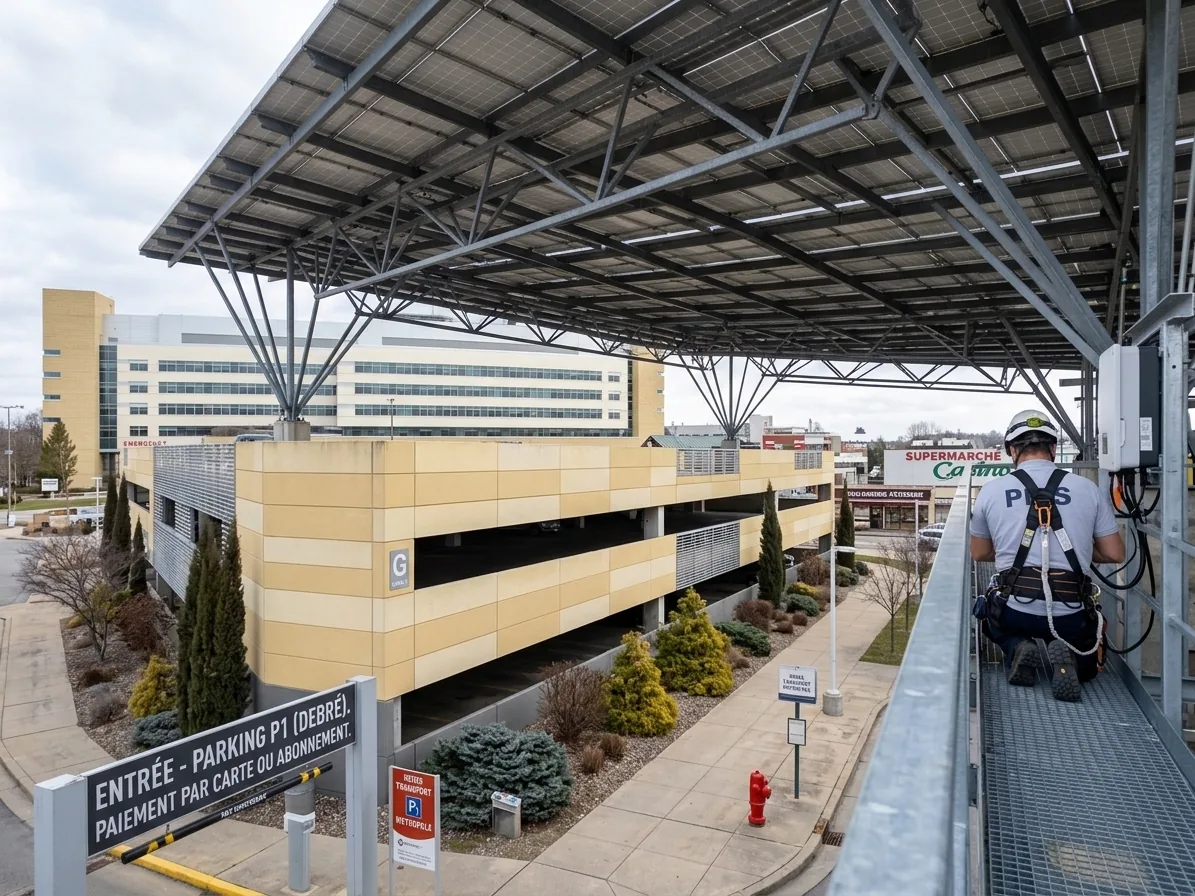 Ombrière photovoltaïque